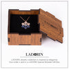 LADORIN Snowflake Necklace - 925 Sterling Silver Necklace with Special Wooden Gift Box - Canopus USA